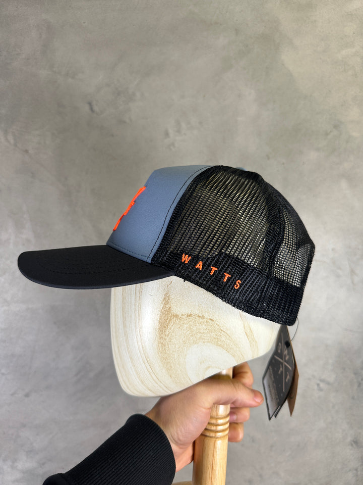 WATTS Tribe Cap - Blue Neon Orange