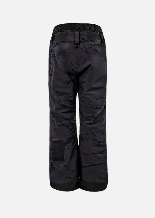 WATTS X-Rodeo Ski Pants Camouflage Grey Anthracite with 4-Stretch 20K/20K Dupore-X® membrane, reinforced insteps, and zip ventilation, REVERSE