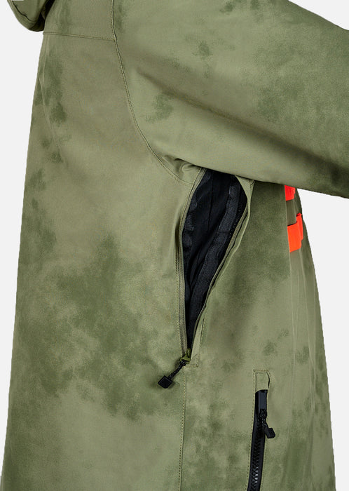 WATTS X-Wear Ski Jacket - Olive Tie & Dye