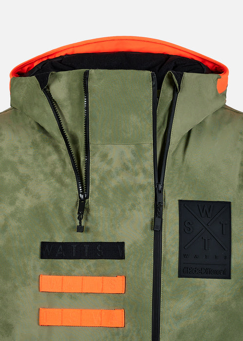 WATTS X-Wear Ski Jacket - Olive Tie & Dye