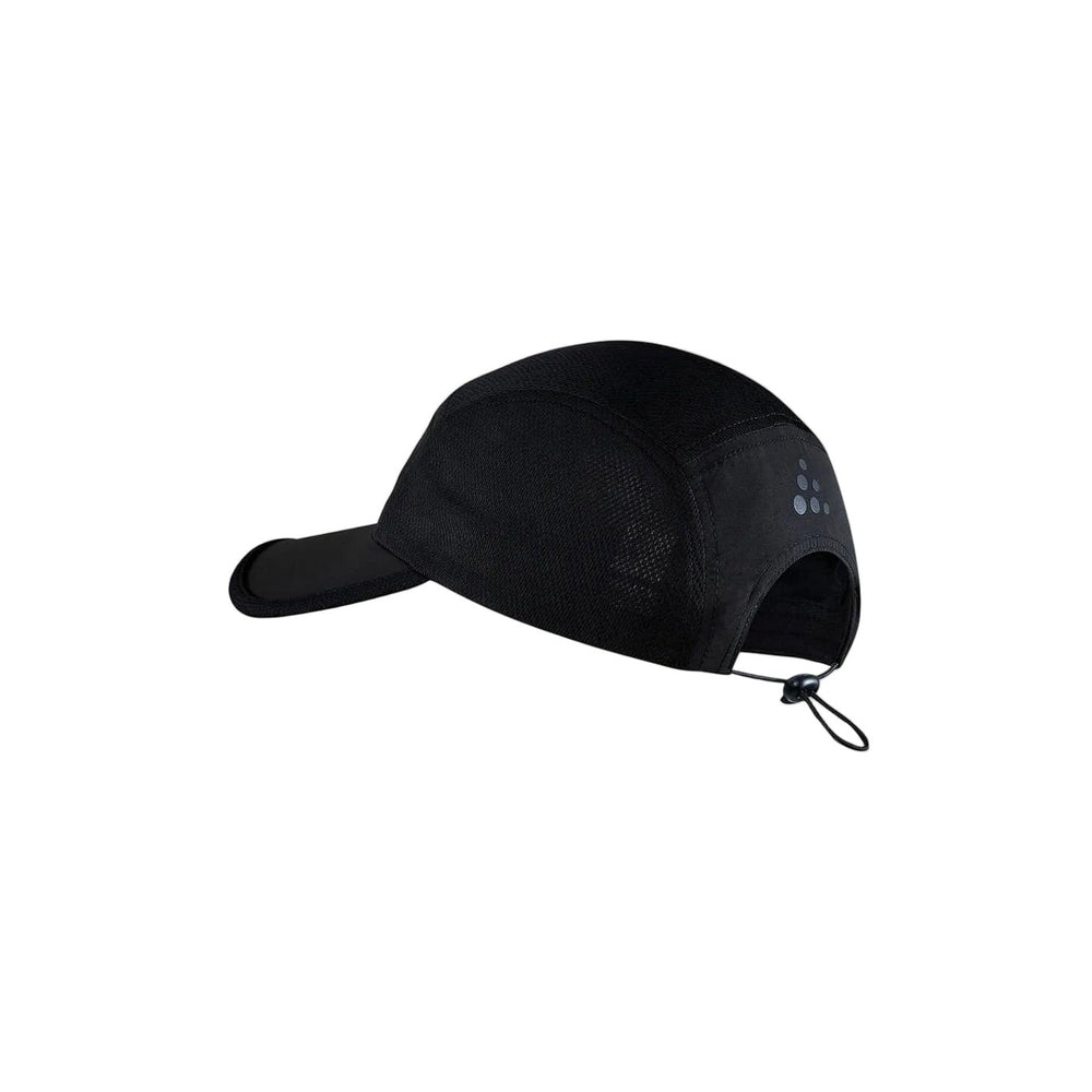 Black cap on a beige background