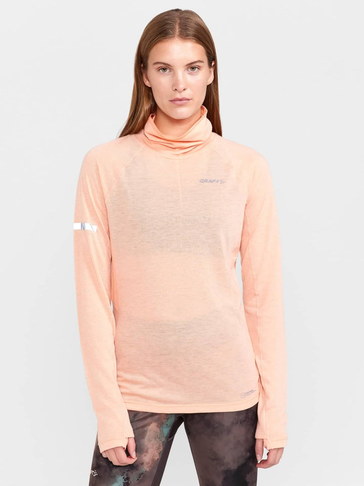 ADV SubZ Wool LS Tee W - Cosmo-Melange