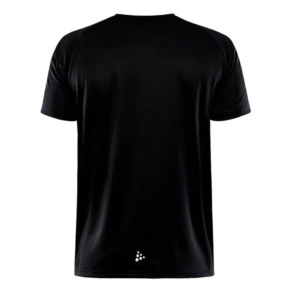 Back view of Craft Core Unify Logo Tee Men's showcasing lightweight fabric and comfortable regular fit.