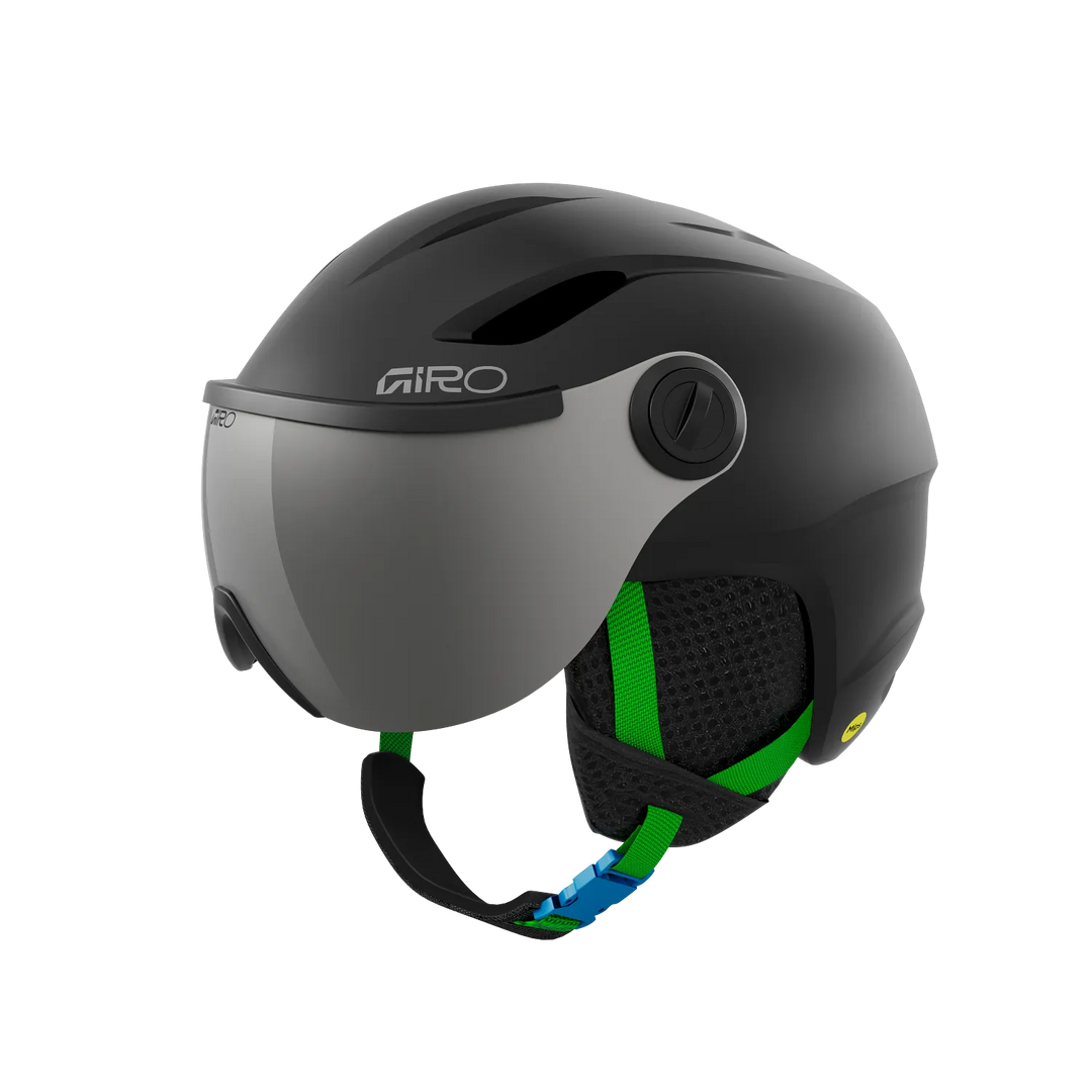 Giro Buzz MIPS Kids Ski Helmet with MIPS protection, adjustable fit system, and lightweight In-Mold construction.