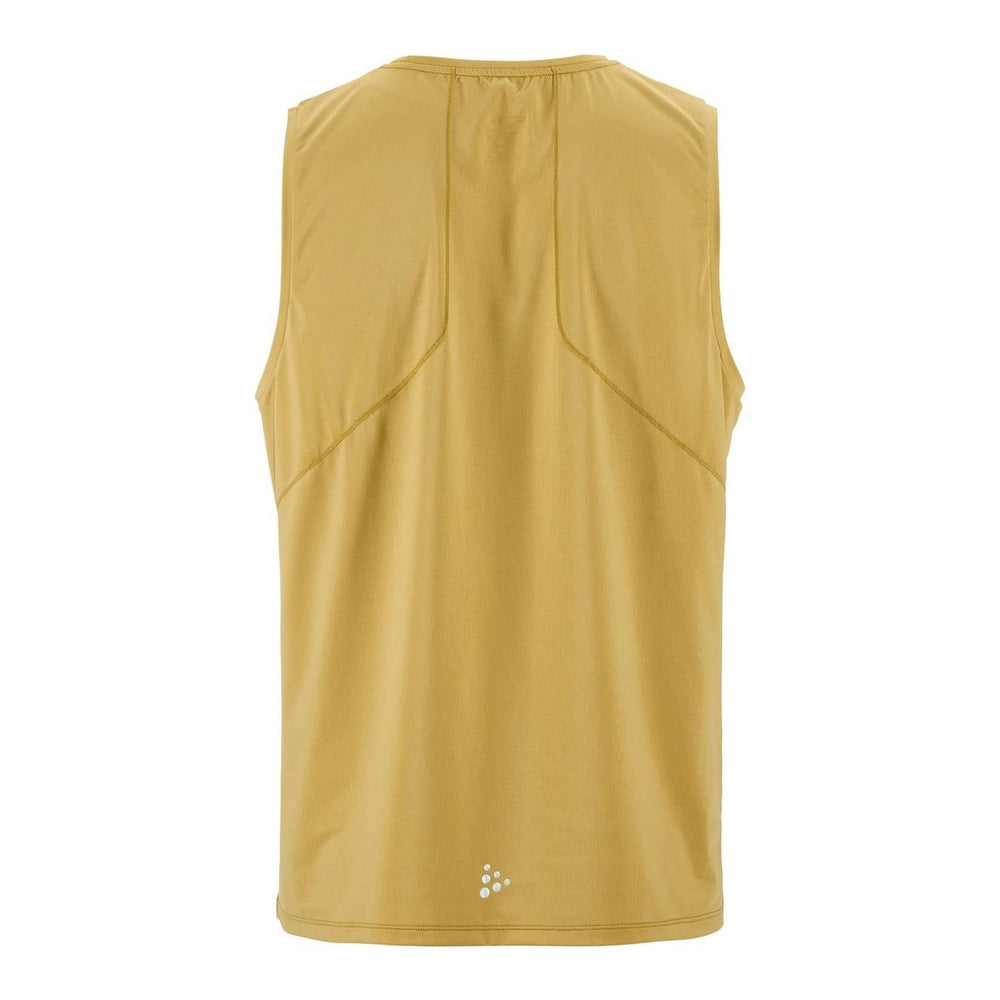 Back view of Craft Pro Trail Singlet 2 Men's showcasing moisture-wicking fabric and ventilation-focused construction.