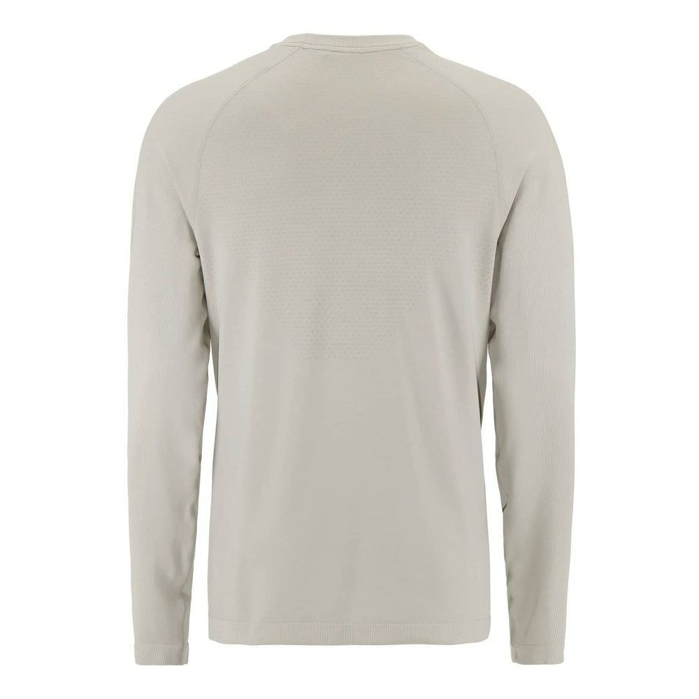 Beige long-sleeve shirt on a white background