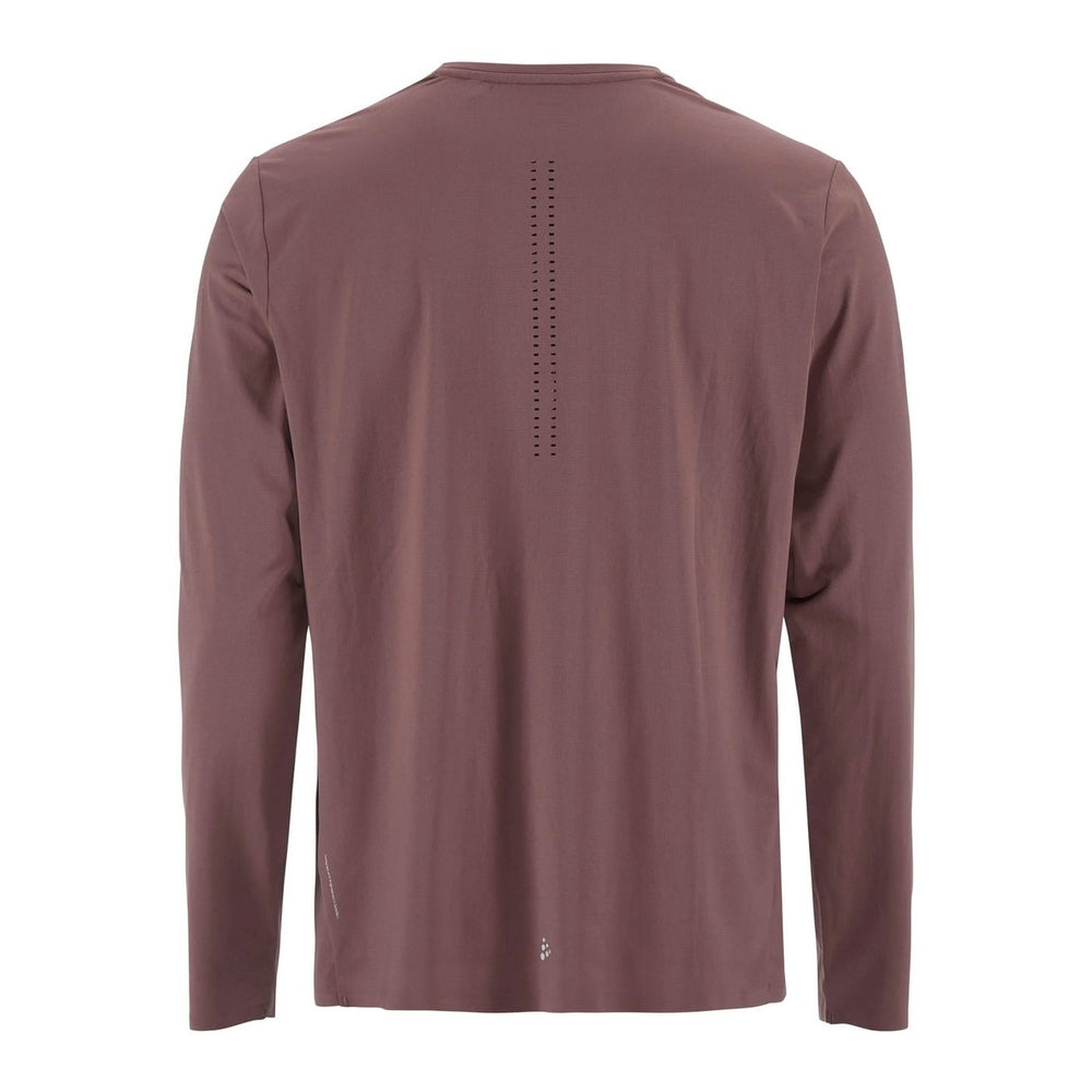 Back view of Craft Hypervent Longsleeve Men's showcasing ventilation-focused construction and moisture-wicking performance fabric.
