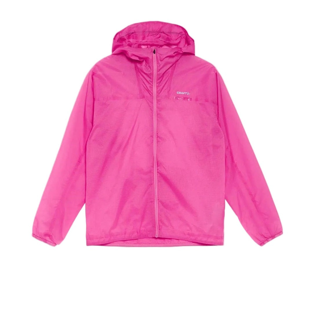 Pink jacket on a white background