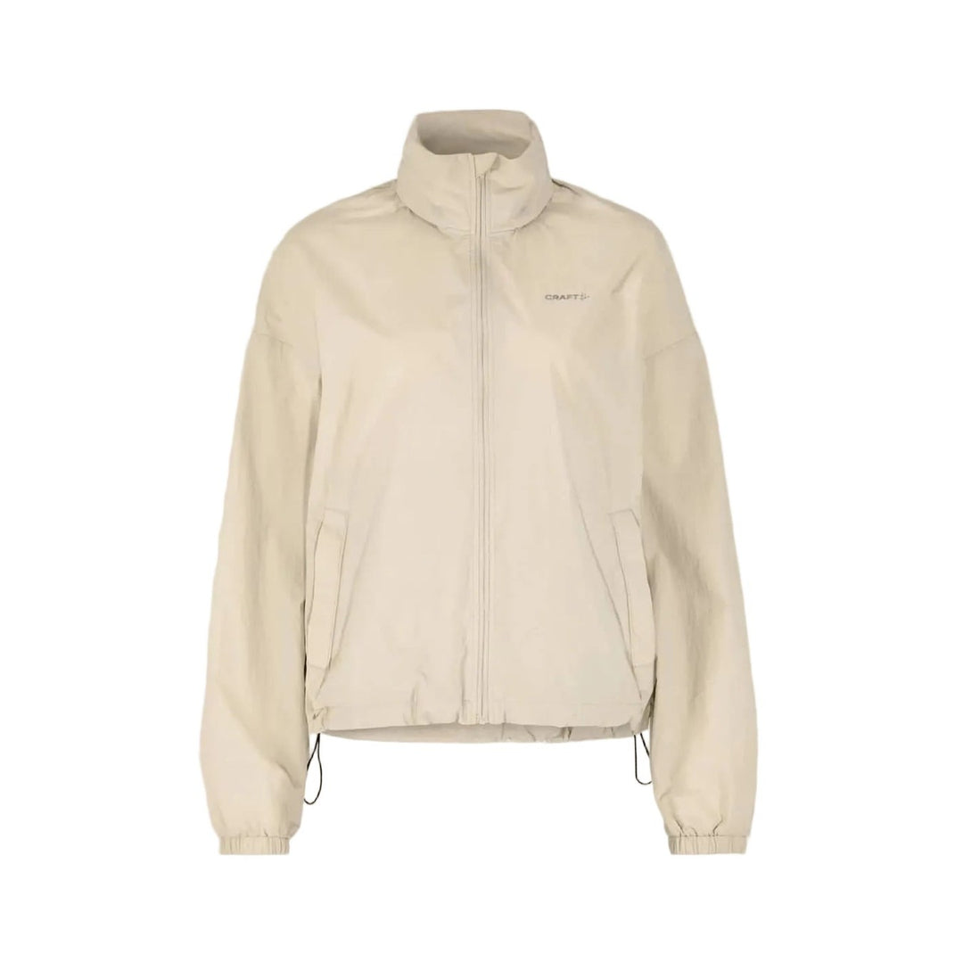 Beige jacket on a light beige background