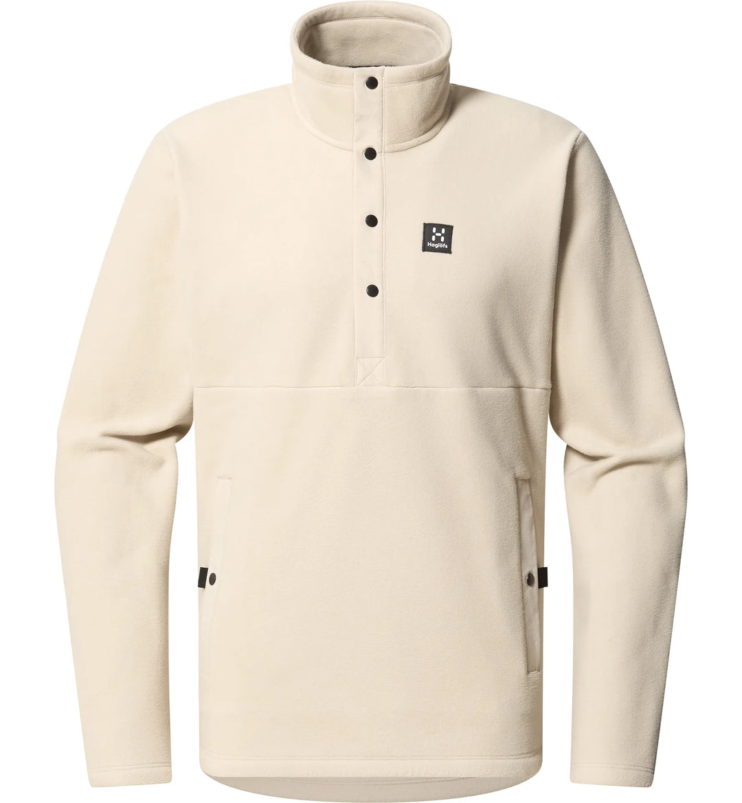 Beige jacket with a brand logo on a white background