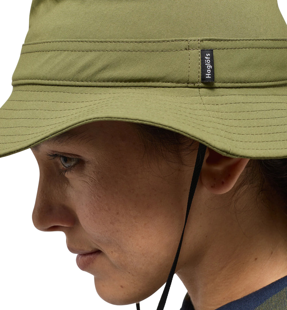 Haglöfs Solar IV Hat lightweight breathable outdoor cap close up