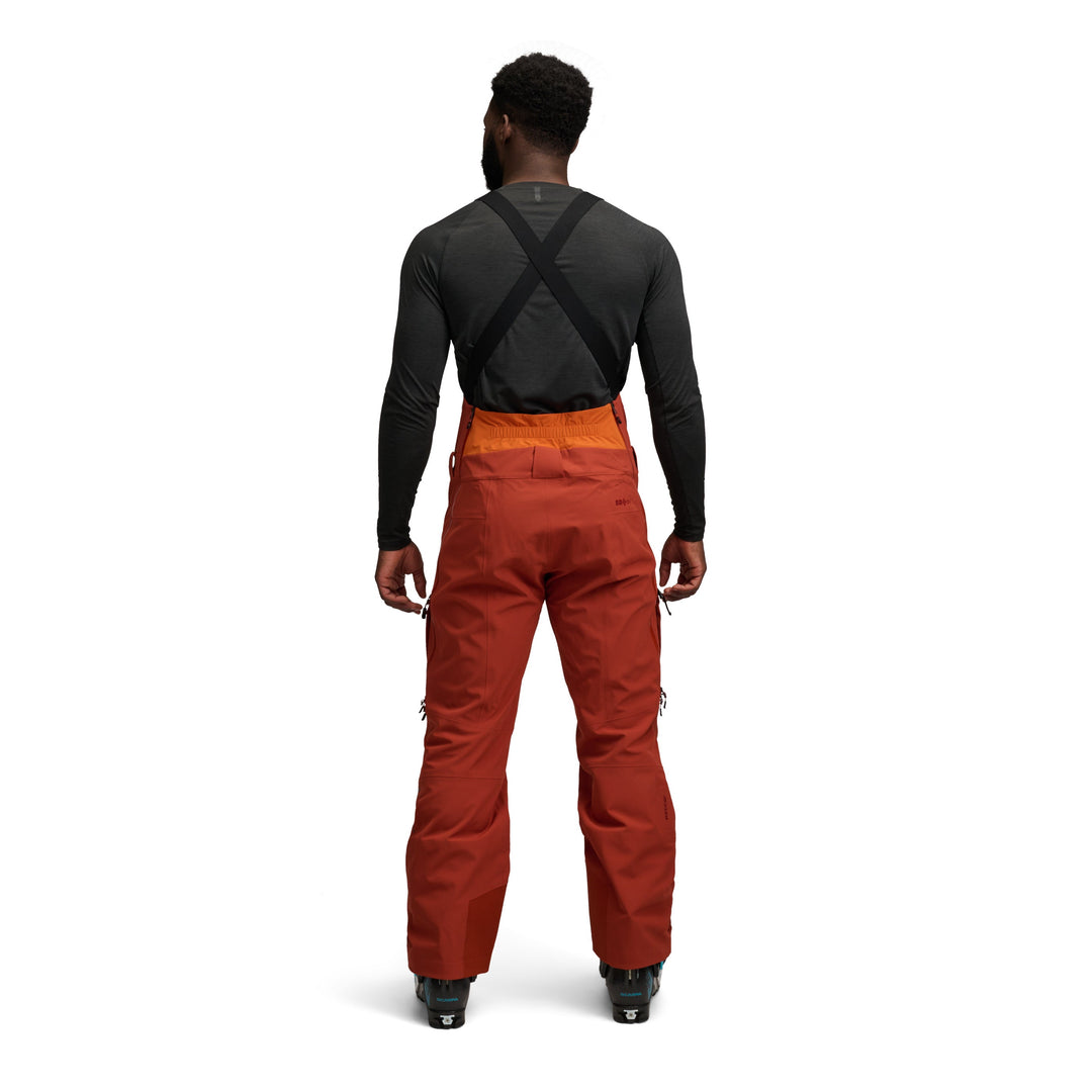 Black Diamond Men’s Recon Stretch Bibs - Saffron-Burnt Sienna