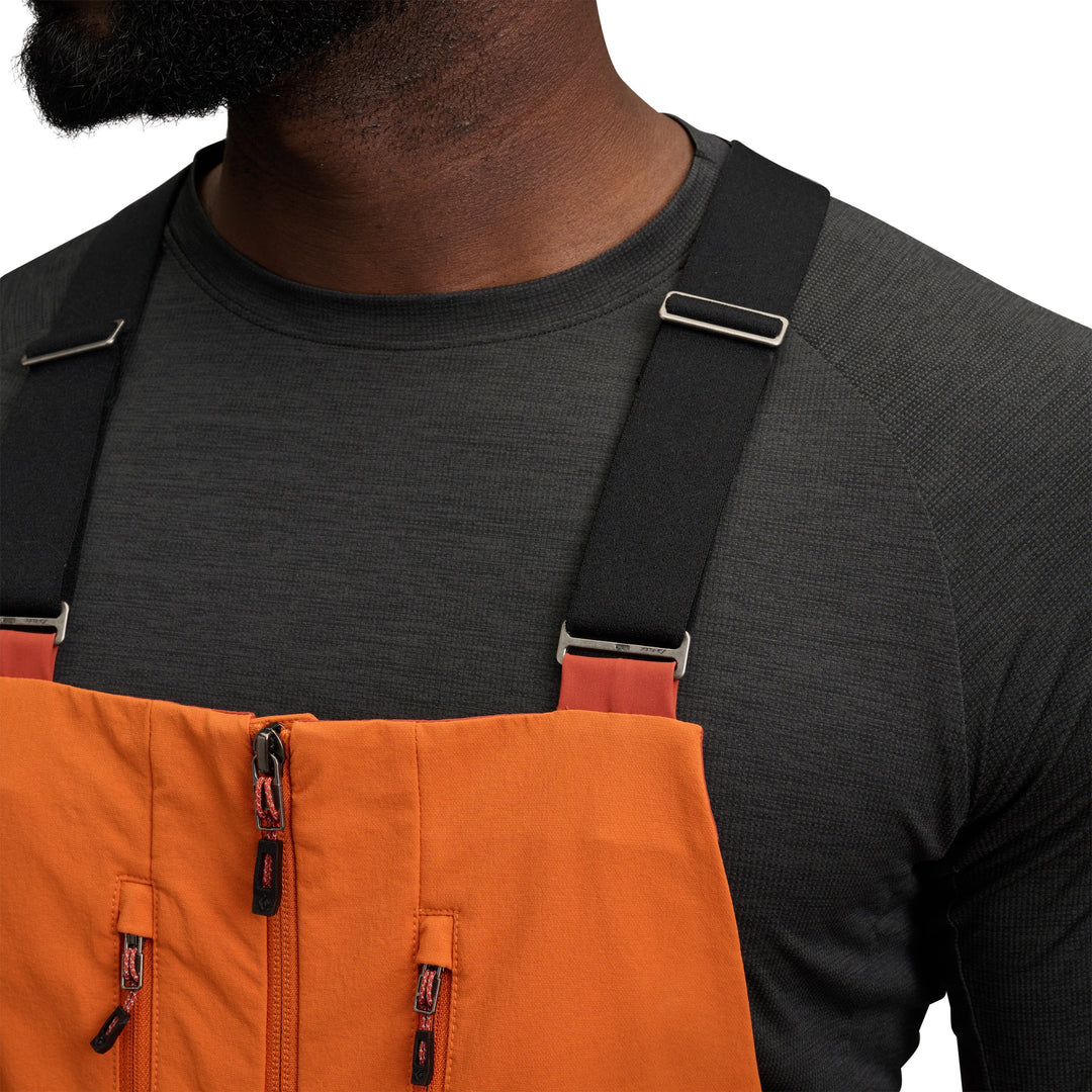 Black Diamond Men’s Recon Stretch Bibs - Saffron-Burnt Sienna