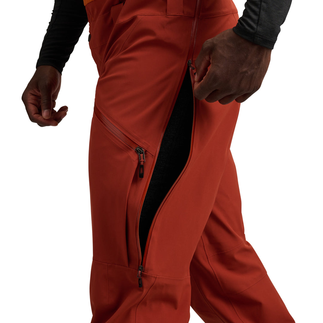 Black Diamond Men’s Recon Stretch Bibs - Saffron-Burnt Sienna