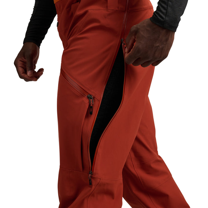 Black Diamond Men’s Recon Stretch Bibs - Saffron-Burnt Sienna