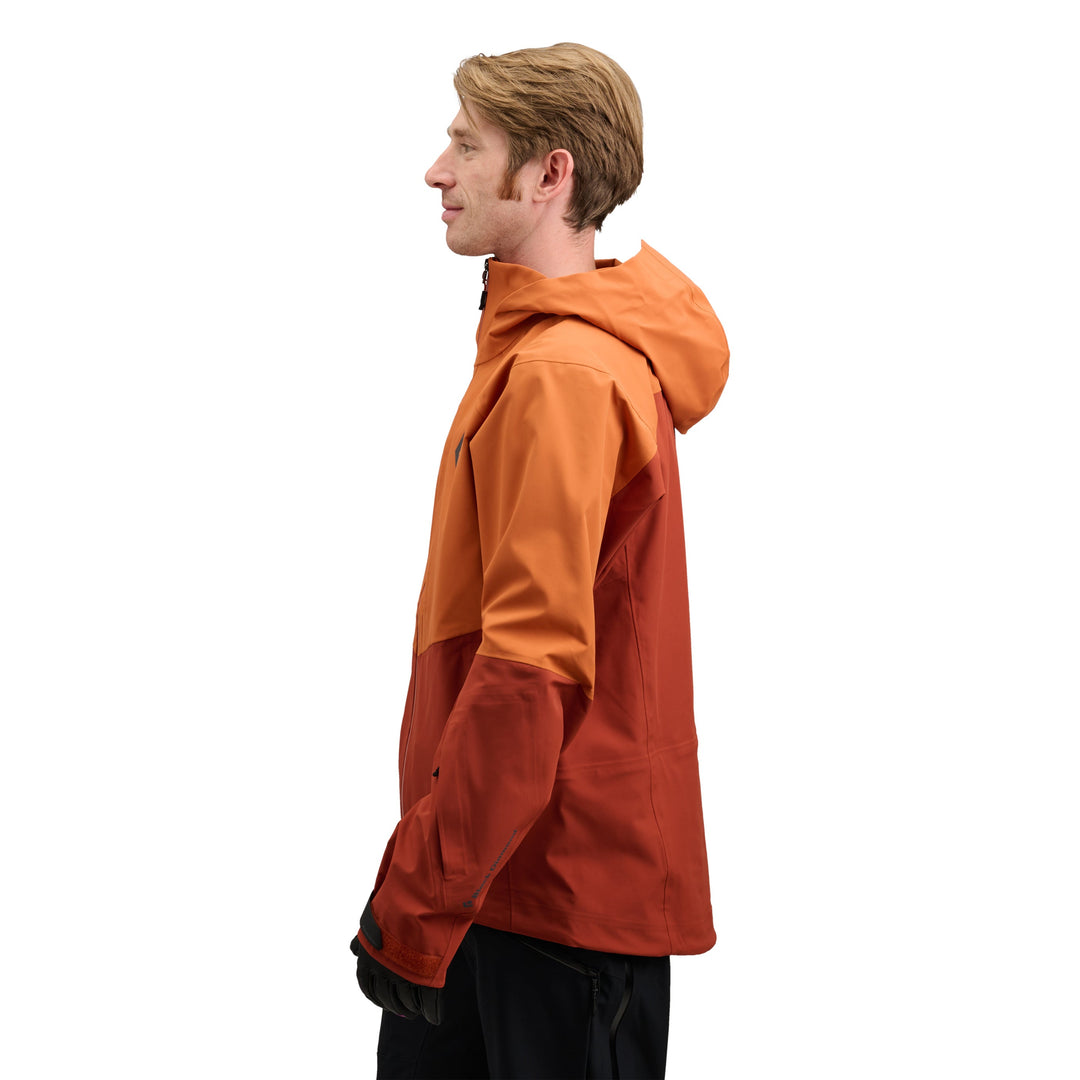 Black Diamond Men’s Recon Stretch Shell - Saffron-Burnt Sienna