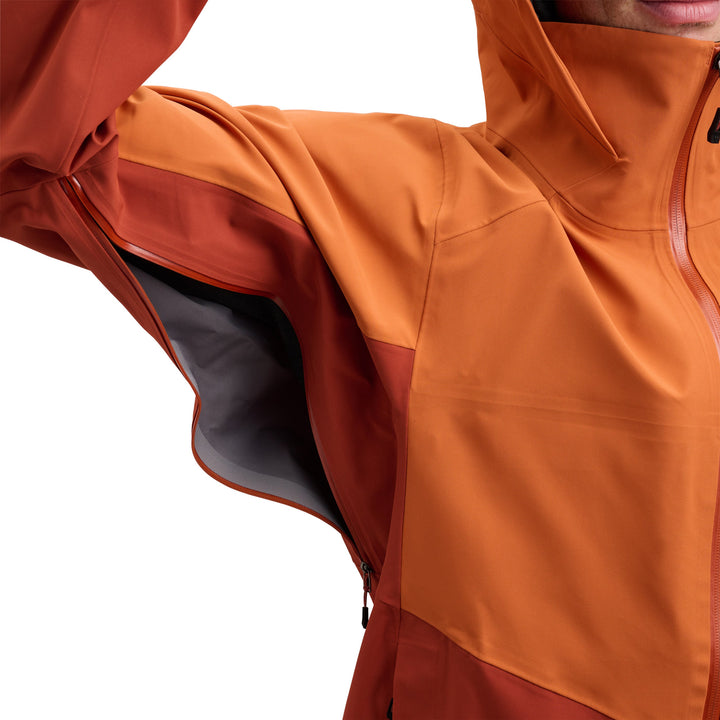 Black Diamond Men’s Recon Stretch Shell - Saffron-Burnt Sienna