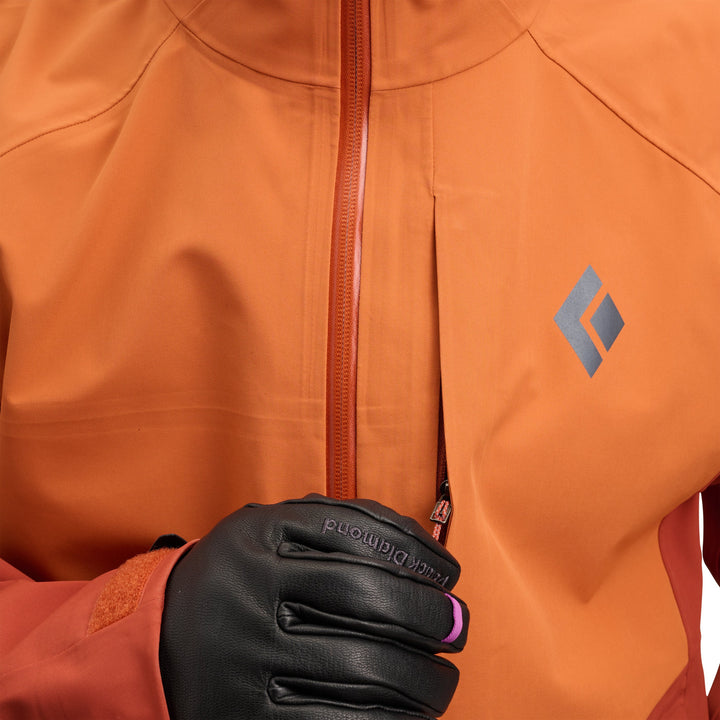 Black Diamond Men’s Recon Stretch Shell - Saffron-Burnt Sienna