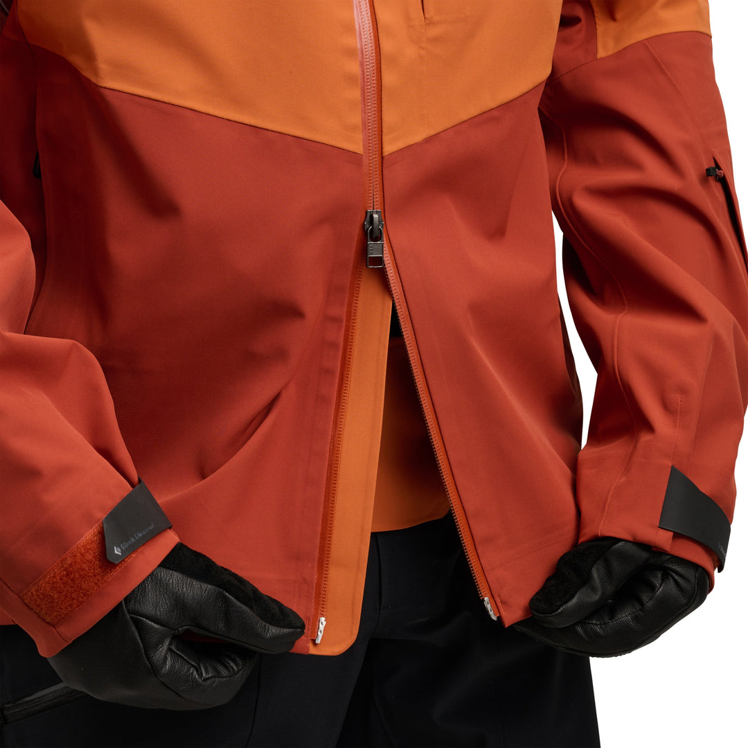 Black Diamond Men’s Recon Stretch Shell - Saffron-Burnt Sienna