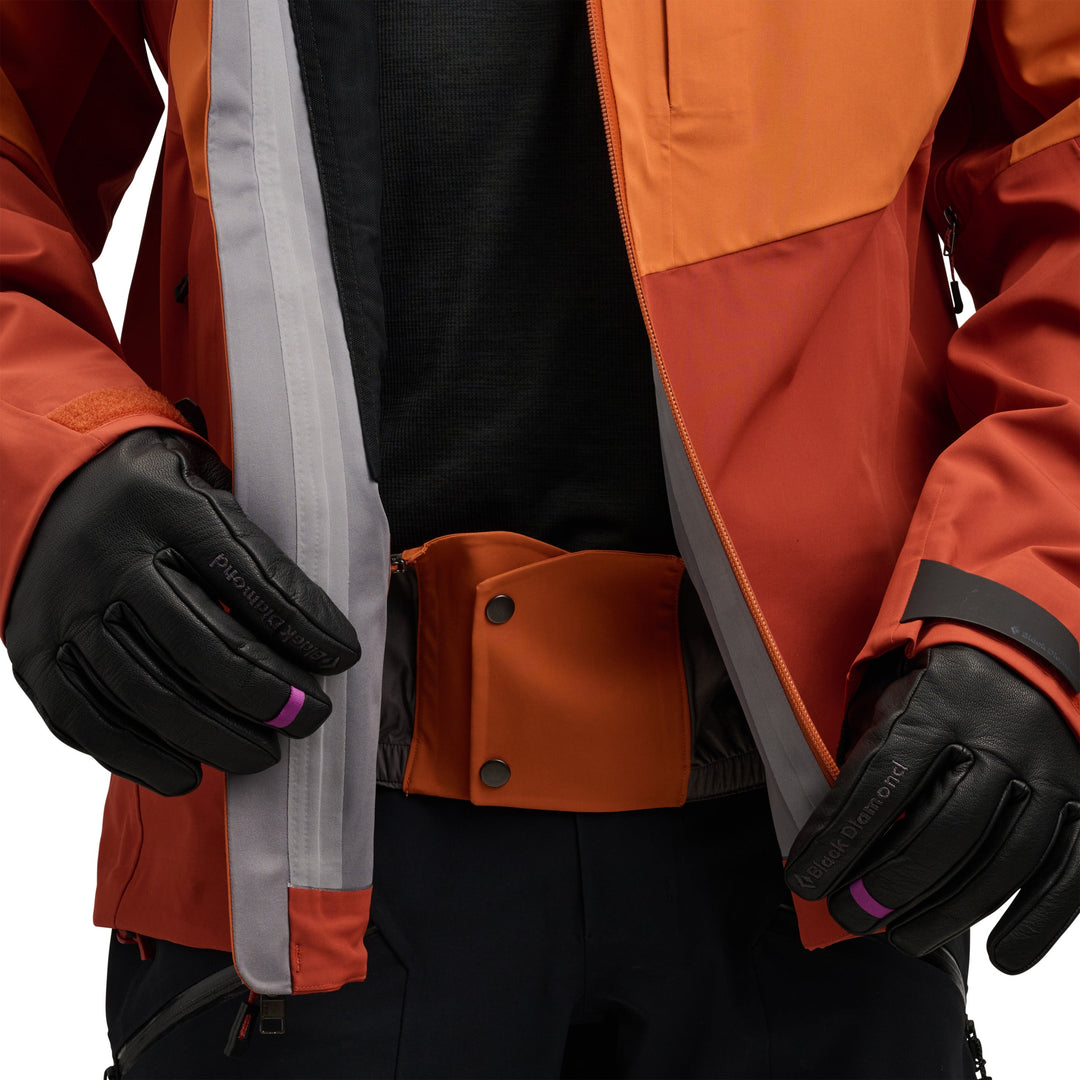 Black Diamond Men’s Recon Stretch Shell - Saffron-Burnt Sienna