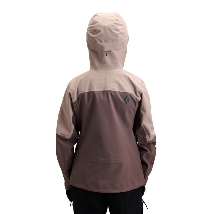 Black Diamond Women’s Recon Stretch Shell - Pale Mauve-Dark Mauve