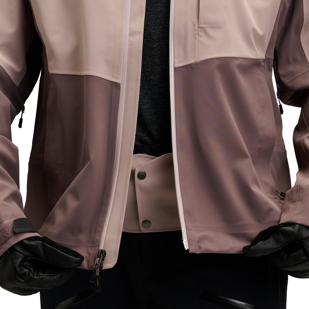 Black Diamond Women’s Recon Stretch Shell - Pale Mauve-Dark Mauve