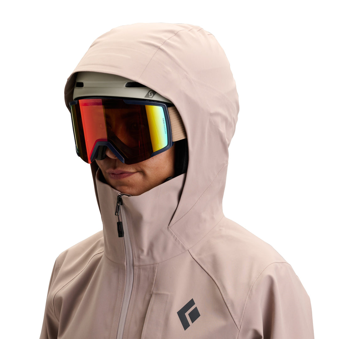 Black Diamond Women’s Recon Stretch Shell - Pale Mauve-Dark Mauve