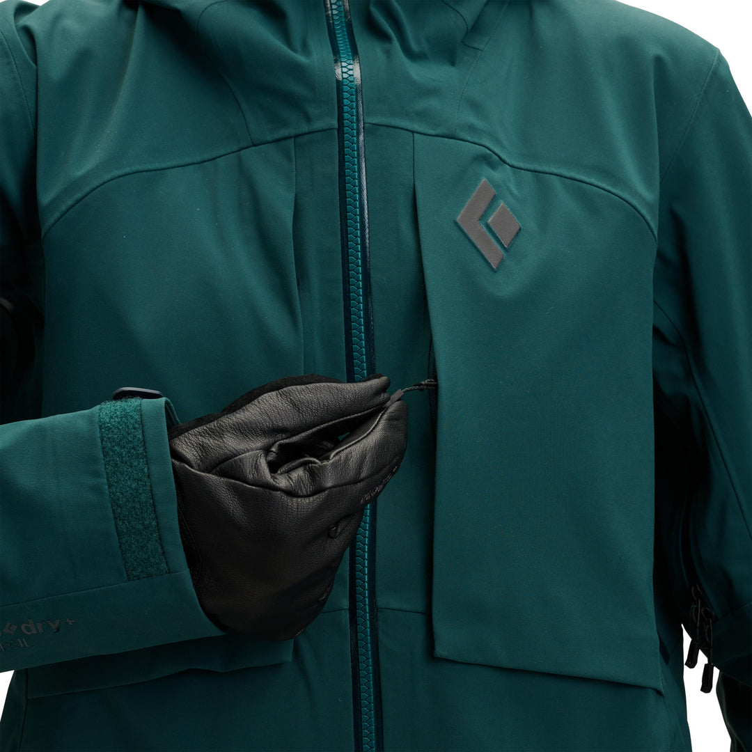 Black Diamond Women’s Factor Shell – Technical Ski &amp;amp; Snowboard Shell Jacket