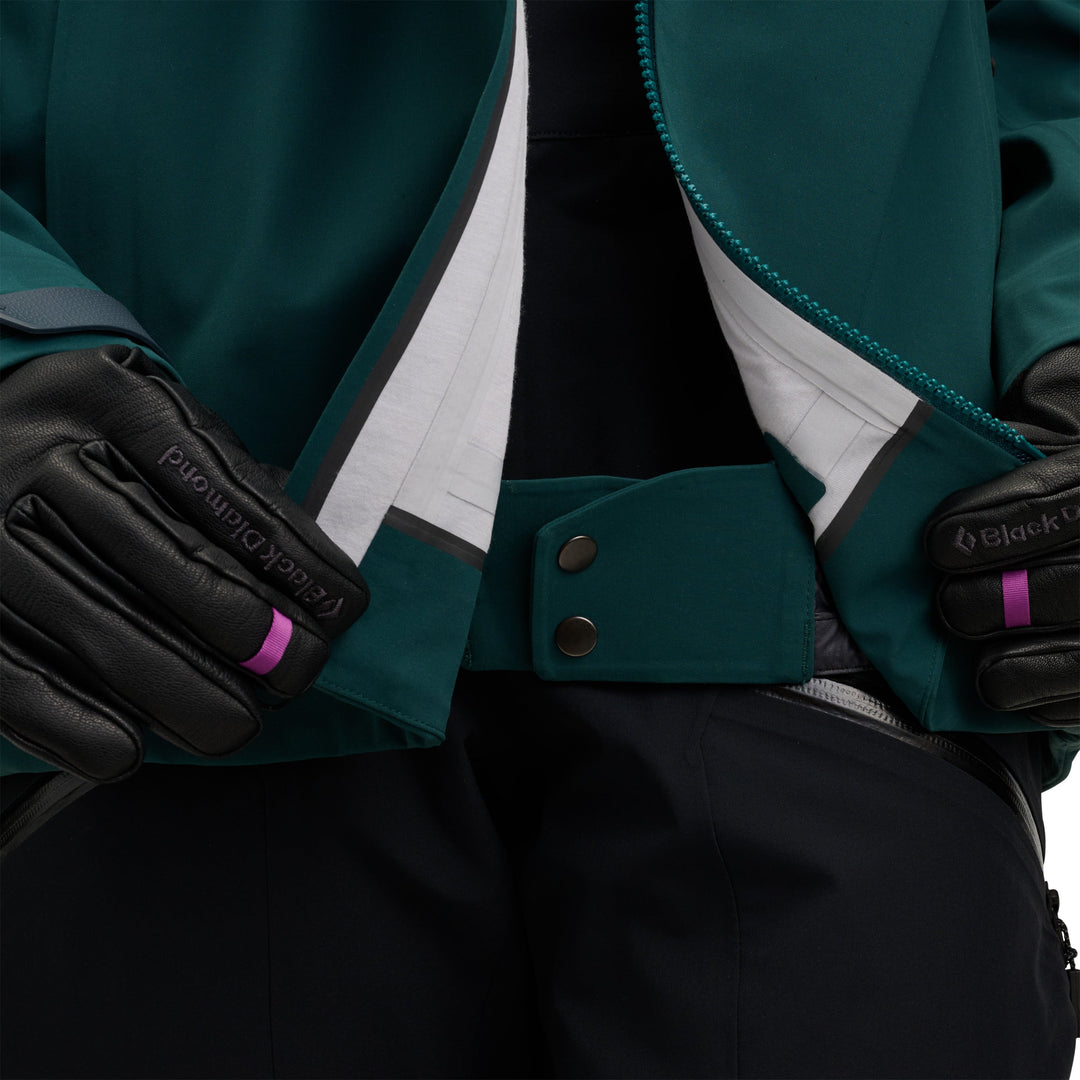 Black Diamond Women’s Factor Shell – Technical Ski &amp;amp; Snowboard Shell Jacket