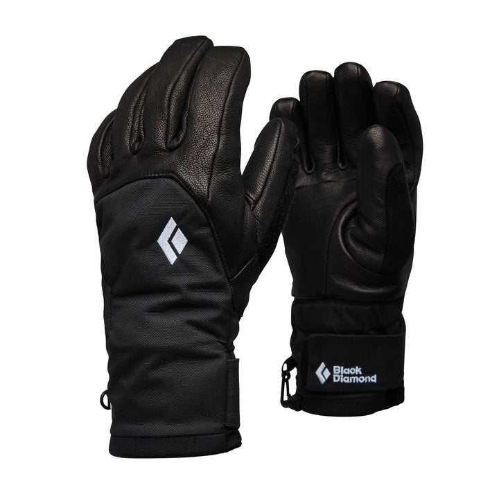 Black Diamond Women’s Legend Gloves with goat leather shell, BD.dry waterproof insert, PrimaLoft Gold insulation, and women’s-specific fit.