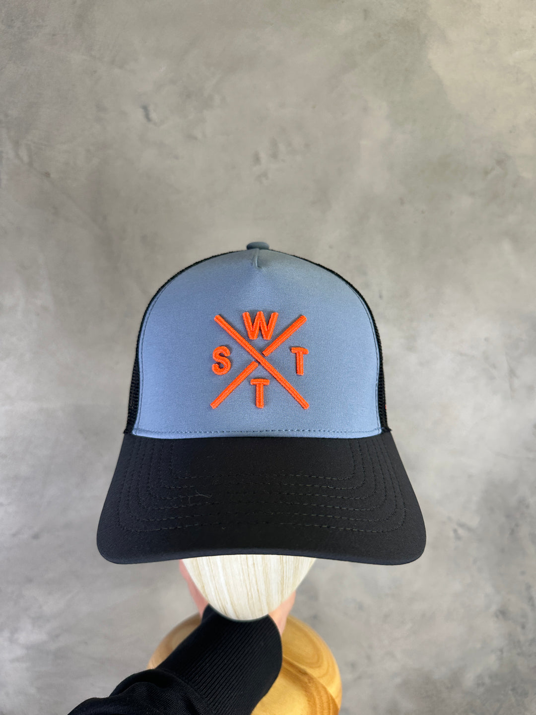 WATTS Tribe Cap - Blue Neon Orange