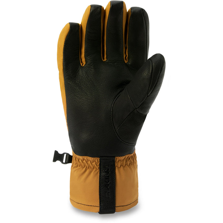 Dakine Baron Coupe Gloves in Rubber with water-resistant shell, warm fleece lining, reinforced grip palm, and extended cuff. front