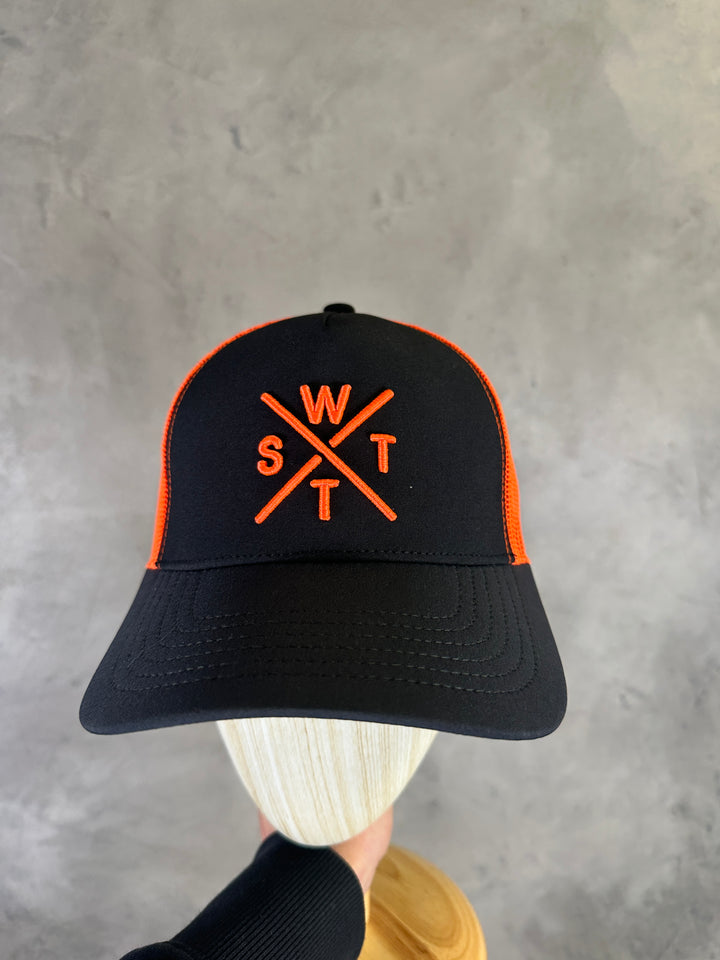 WATTS Tribe Cap - Fluo Orange/Black