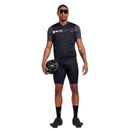 Men’s Core Endur Logo jersey — short sleeve, streamlined fit, rear storage pockets and secure hem grip.