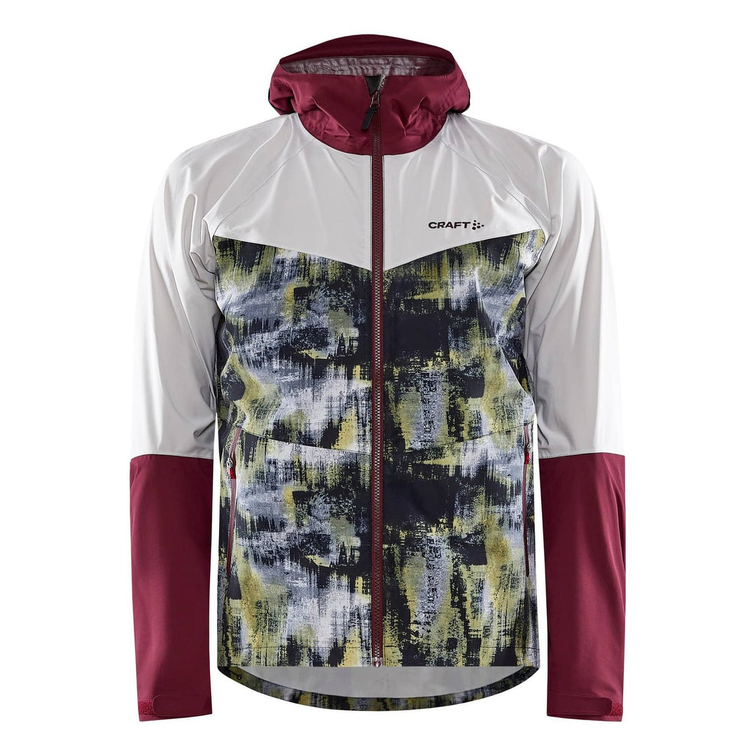 Craft ADV Bike Offroad Hydro men’s waterproof mountain bike jacket in Ash Punsch.