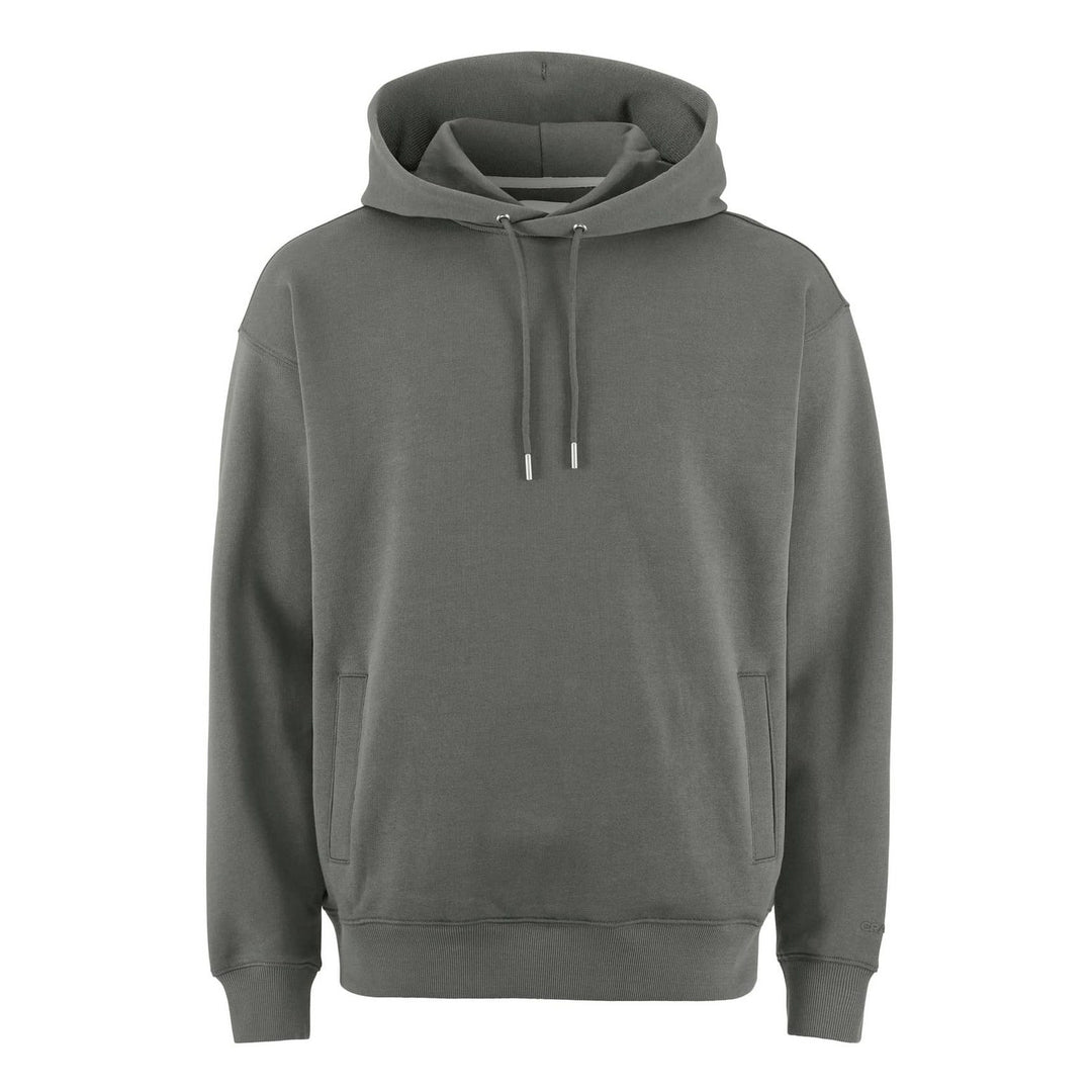 Gray hoodie on a white background