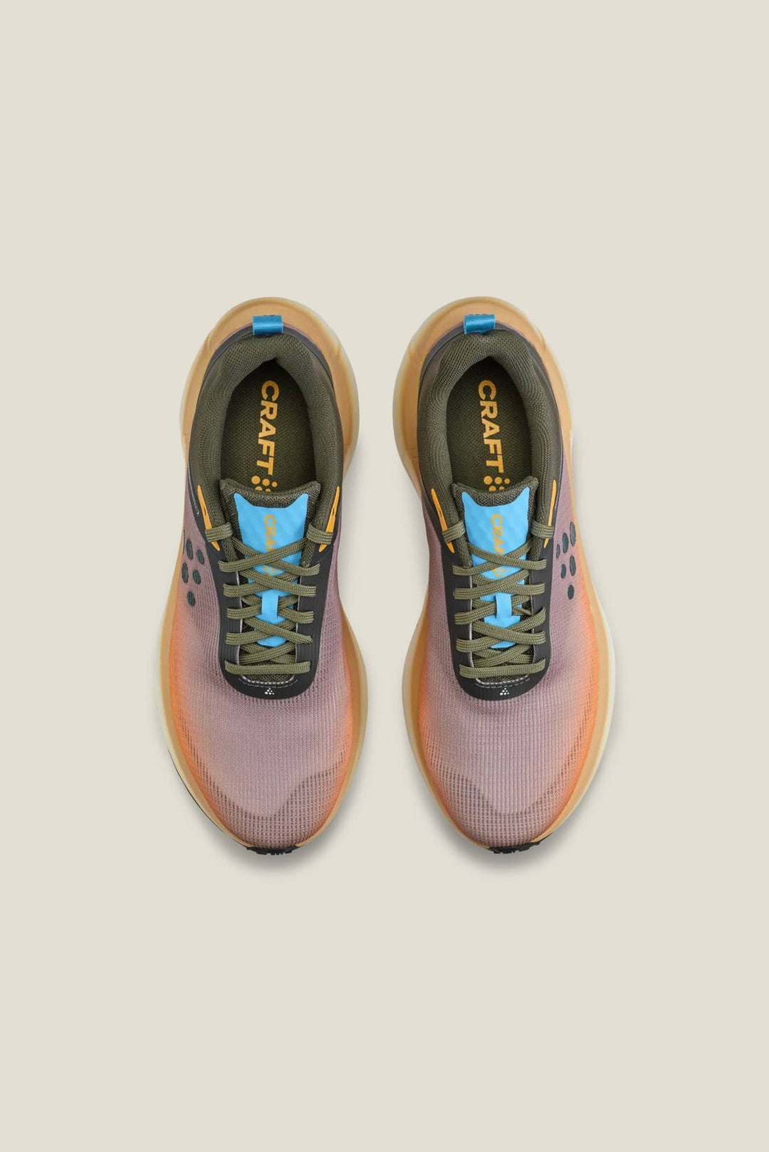 Pair of running shoes with visible &