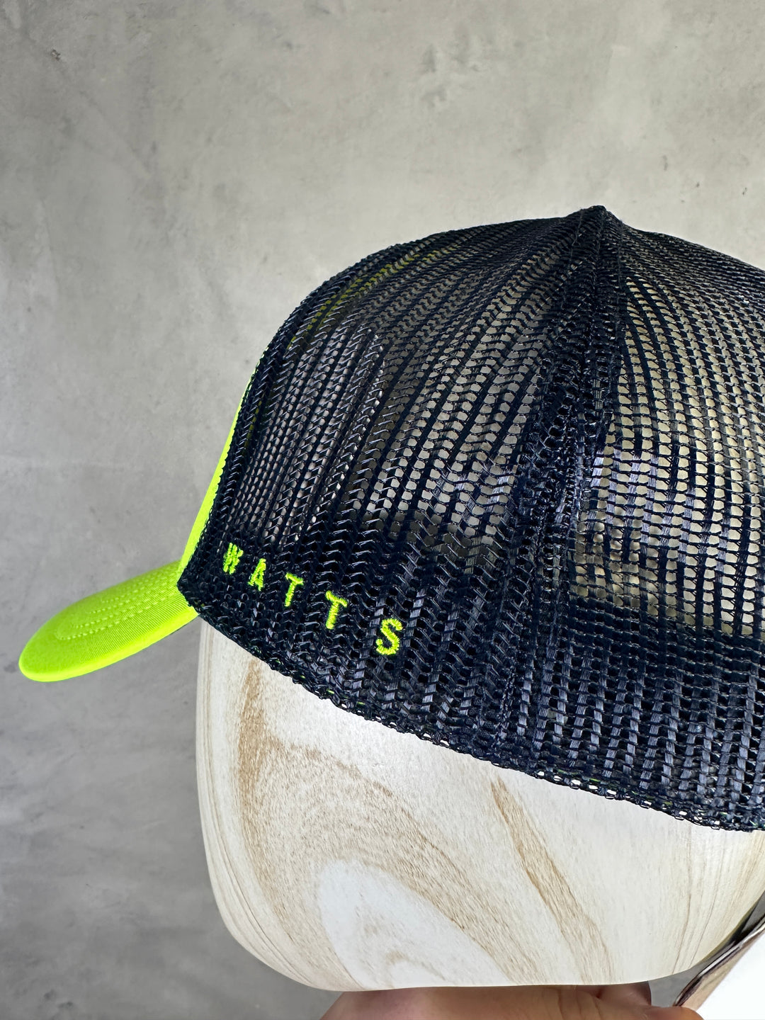 WATTS Tribe Cap - Neon Yellow/Navy