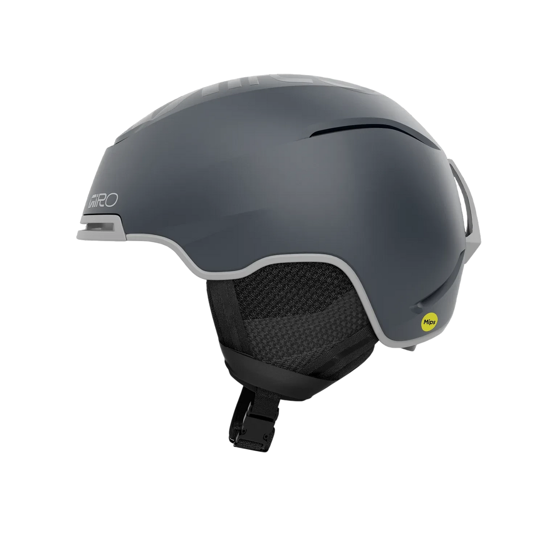 Side view of Giro Jackson MIPS Helmet Matte Indigo with venting and fit dial.