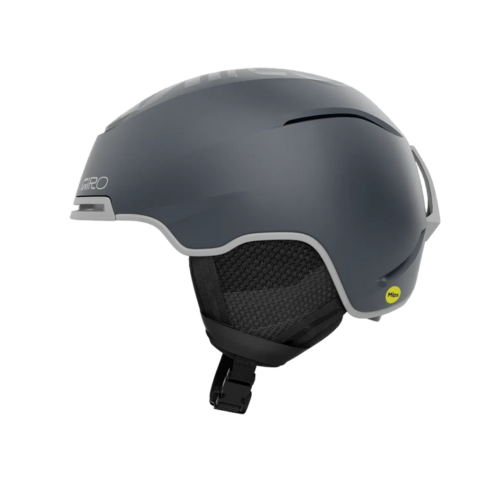 Side view of Giro Jackson MIPS Helmet Matte Indigo with venting and fit dial.