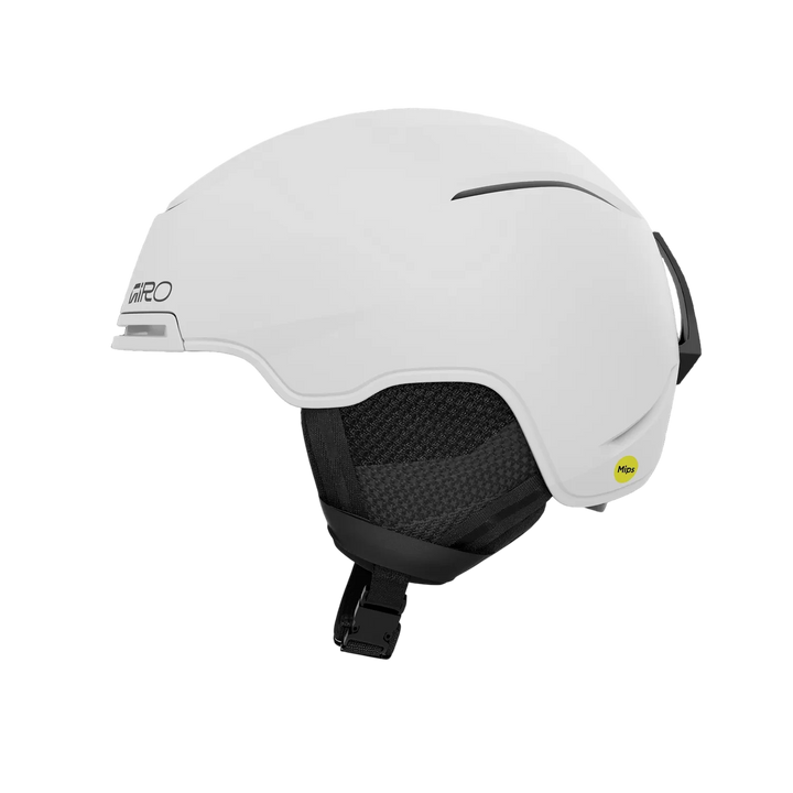 Side view of Giro Jackson MIPS Helmet Matte White showing dial fit and ventilation.