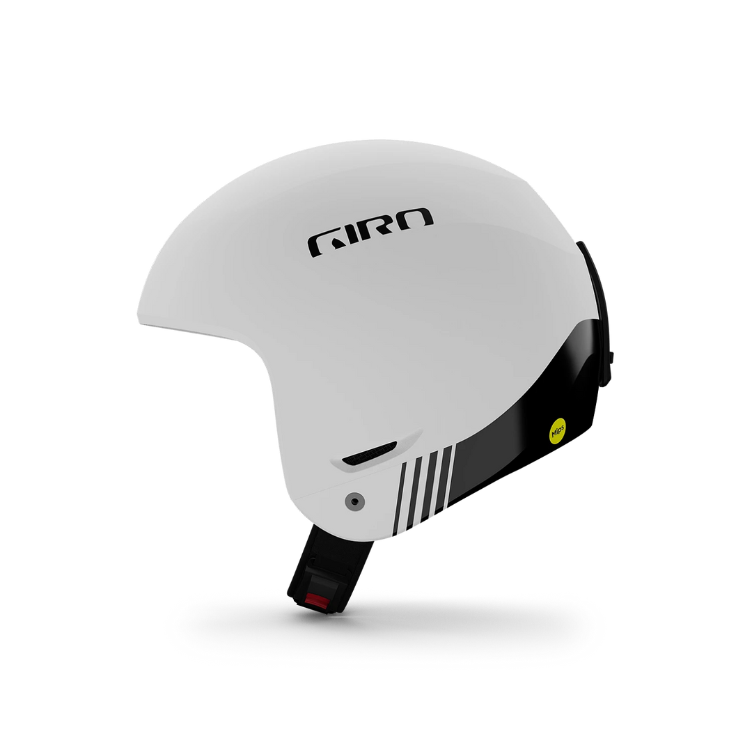 Side profile of Giro Signes Spherical Helmet showing removable chin bar.