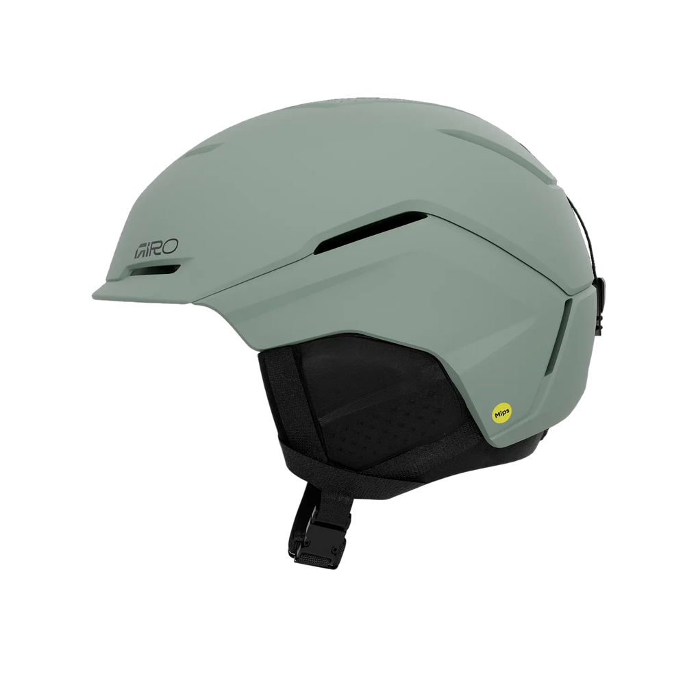 Side view of Giro Tenet MIPS Helmet Matte Glacier Green with adjustable vents and dial fit.