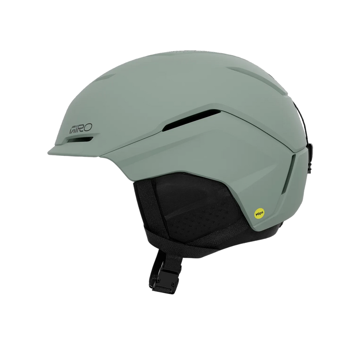 Side view of Giro Tenet MIPS Helmet Matte Glacier Green with adjustable vents and dial fit.