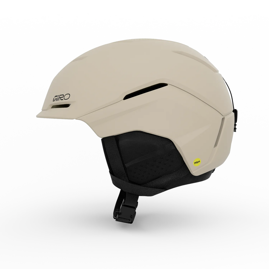 Side view of Giro Tenet MIPS Helmet Matte Stone with dial-fit and venting.