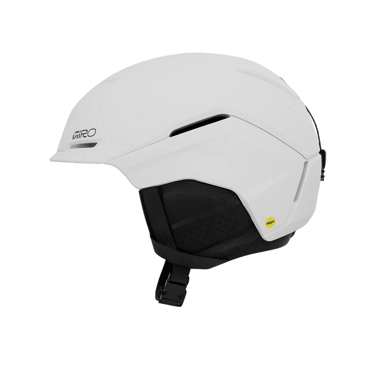 Side view of Giro Tenet MIPS Helmet Matte White showing fit dial and vents.