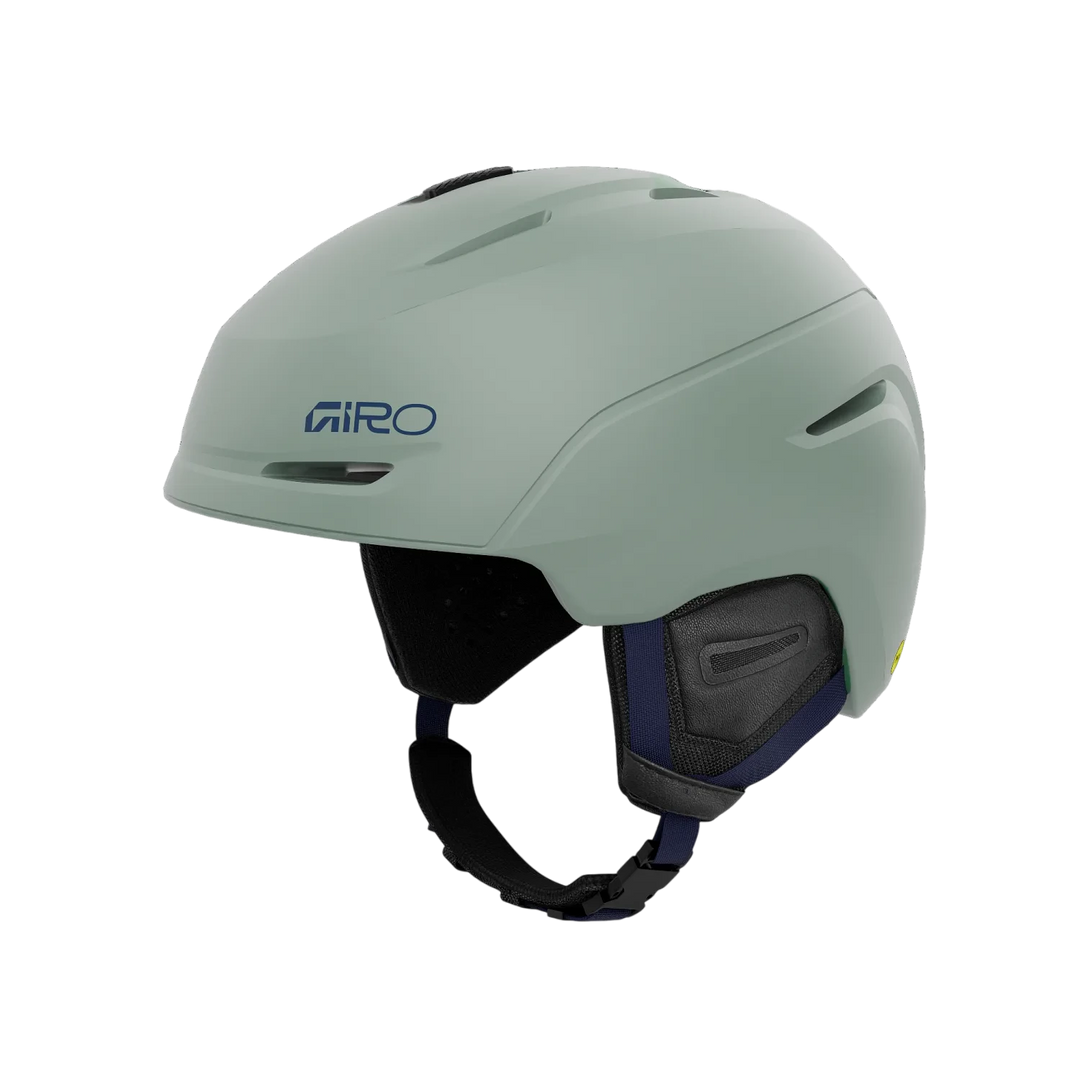 Giro Trig MIPS Helmet with hard-shell design and adjustable vents. matte glacier green