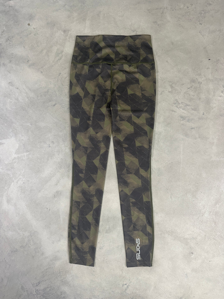 SKINS Series-3 Women’s Skyscraper Tights 2.0 – Khaki Geo