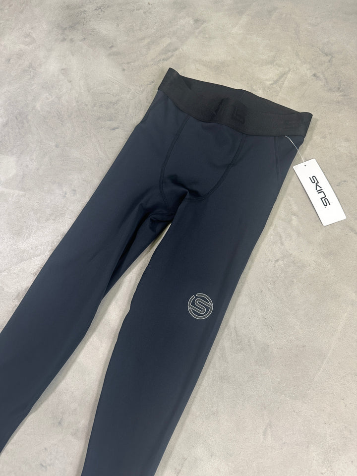 SKINS Series-3 Men’s T&amp;R 2-in-1 Long Tights – Black