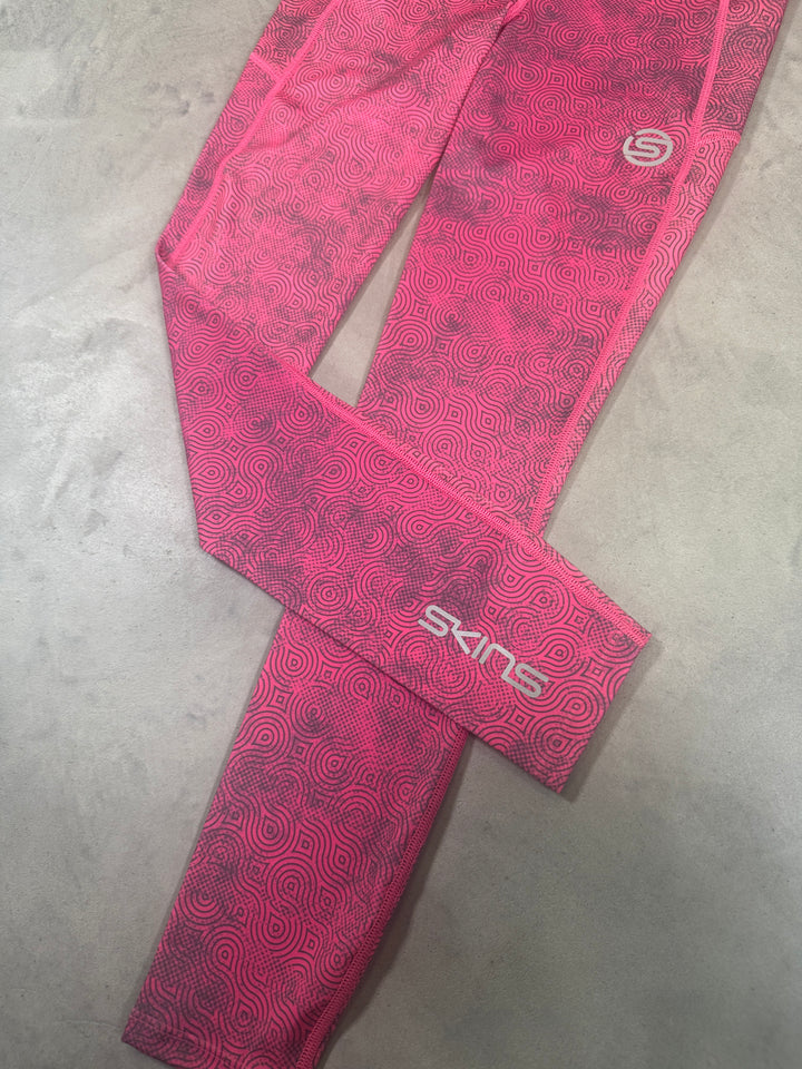 SKINS SERIES-3 Women’s Long Tights PKT 2.0 – Pink Tex